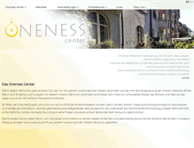 Tablet Screenshot of oneness-center.ch